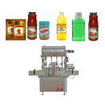 Čtyři trysky Ketchup Plnící stroj, Omáčka Balicí stroj Pro Skleněná Láhev