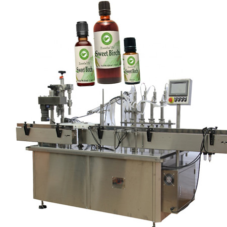Plnička e-džusů, stroj na plnění a uzavírání malých lahviček na esenciální oleje 30 ml 60 ml