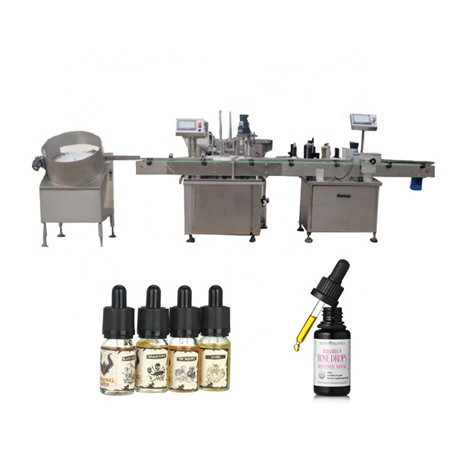 Uzavírací stroj na plnění e-liquidu pro malé lahvičky nebo lahve s použitím kuřáckého oleje