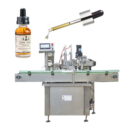 Tovární hot prodej vysoce viskózní kapalina plnící stroj balicí stroj pro lahvičky na cigaretový olej s řízeným PLC