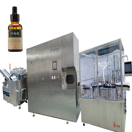Plnicí stroj na 10 ml lahví s automatickým plněním lahví na esenciální olej a uzavíracím strojem na plnění lahví