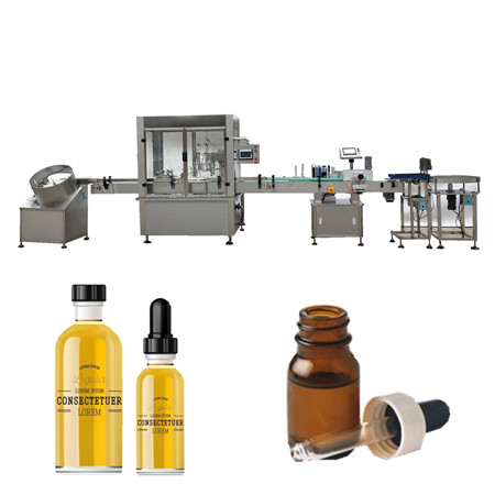 Maloobjemová automatická kosmetická kapalina a esenciální olej, plnička tuby a pečetidlo s řezáním a razítkem