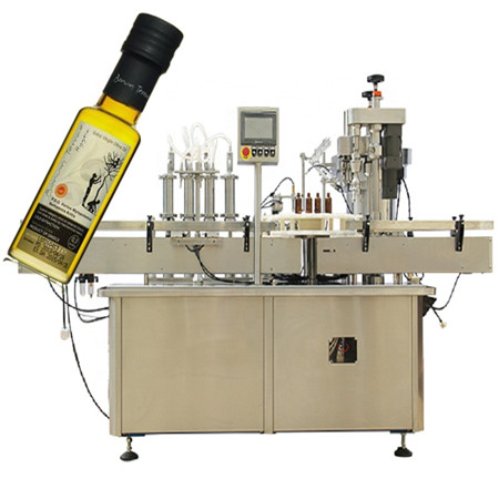 Tovární automatická automatická skleněná láhev 30 ml plnící stroj, plnící láhev na esenciální oleje