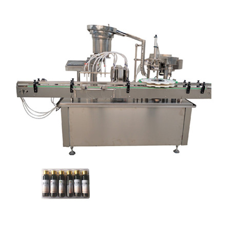 Produktová řada automatických strojů na označování ústních tekutin a těsnění