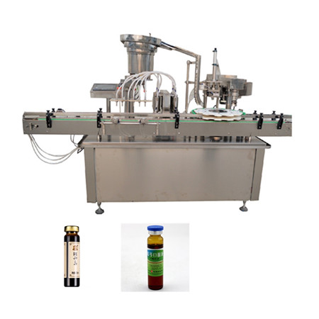 Automatické plnění lahví 10m 15ml 30ml 50ml éterický olej CBD olejové tinktury skleněné kapací stroje na plnění lahví